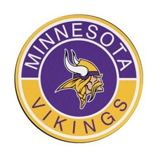 Minnesota Vikings Round Mouse Pad 8in Non Slip Rubber Mouse Pad  fans Gift