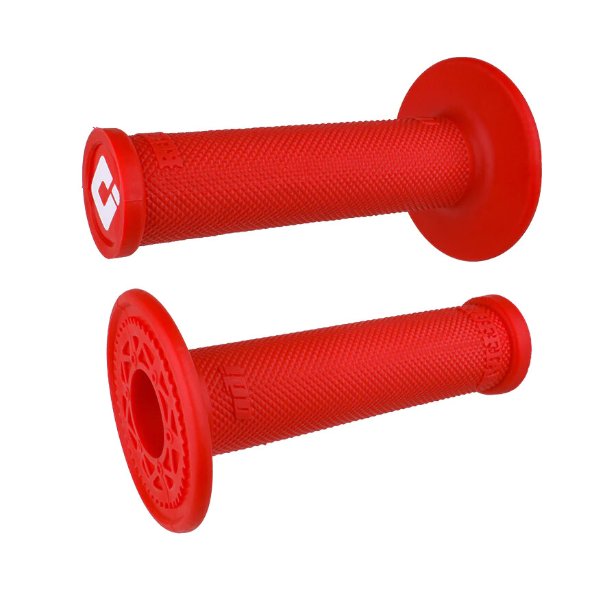 Poignées Ruffian motocross sans gaufre rouge grip moto tout-terrain off-road