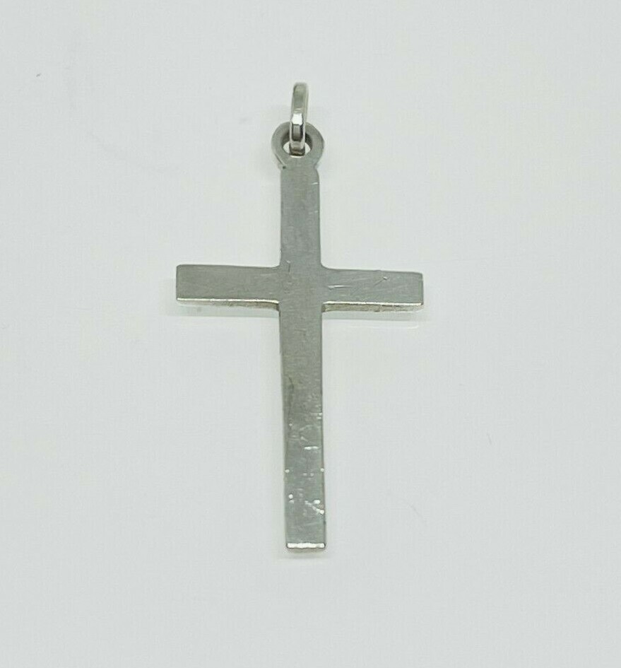 Gorgeous Solid Holy Cross Pendant 925 solid silve… - image 4