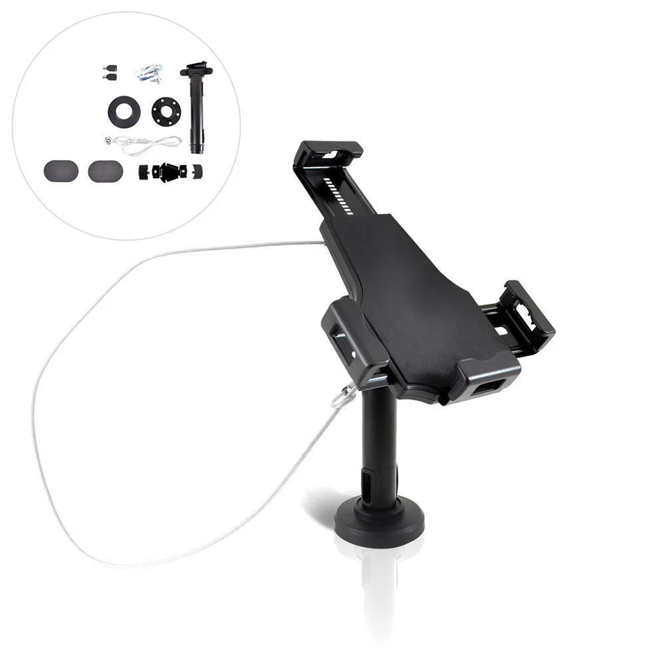 Anti-Theft Desktop Wall Mount Stand Kiosk POS iPad 7/8 Air Mini Pro 10.5 Tablet - Image 2 of 4