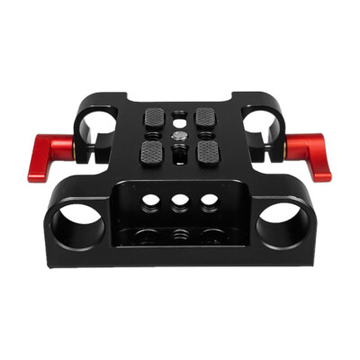 Universal DSLR Camera Cage 15mm Tube Clamp Pan Tilt Rod Rail Clamp Mounting Base