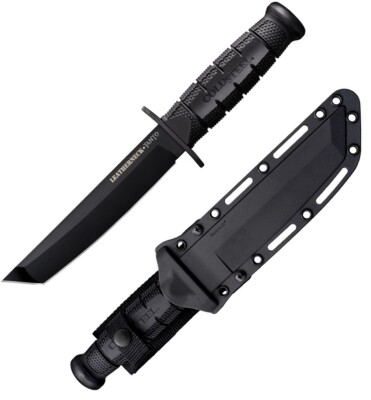 Cold Steel Leatherneck Fixed Knife 7'' D2 Tool Steel Blade Black Kray-Ex Handle