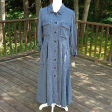 New FREE PEOPLE Size S Blue Duster Jacket