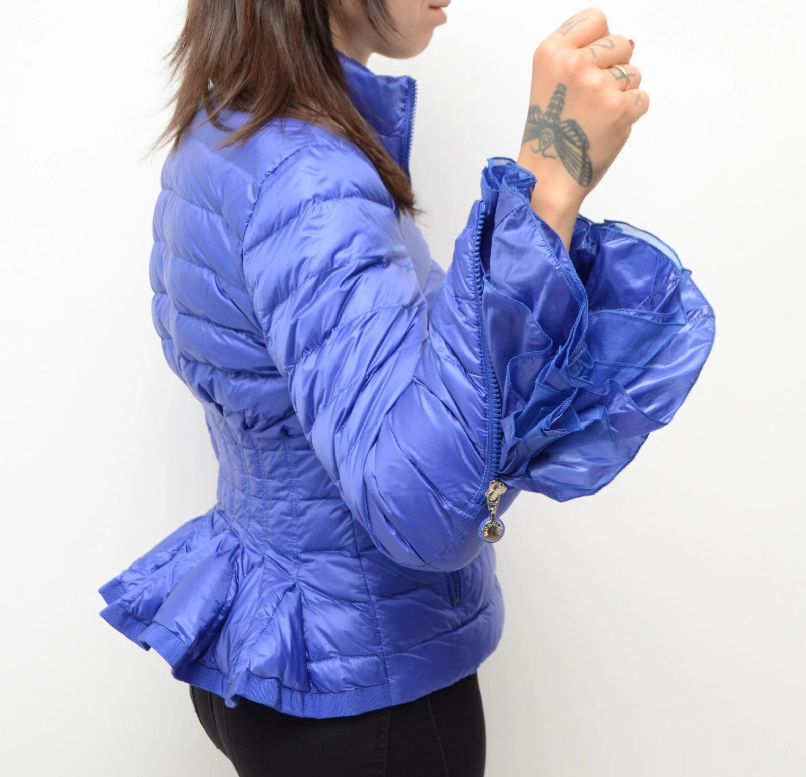 Raro piumino Moncler ''Haru'' trapuntato blu taglia 1 ~S