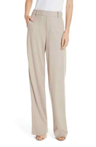 VINCE PANTS COZY WIDE LEG WOOL BLEND 