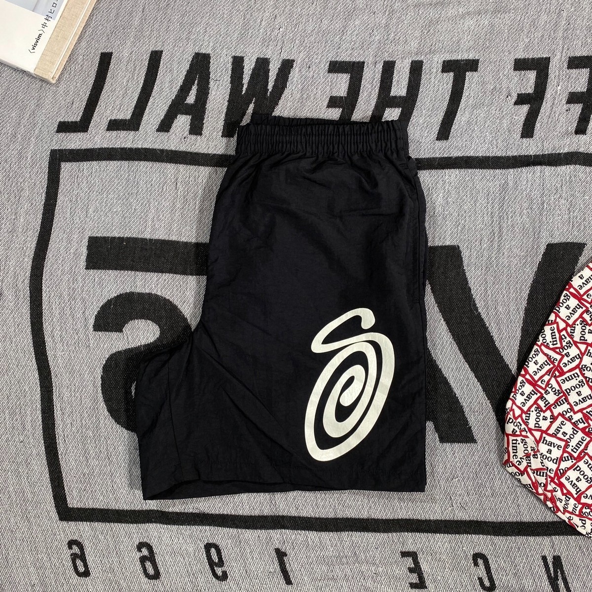 Stussy Curly S Shorts Size 34 Black | eBay