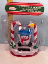 Chirstmas House Solar Swinging Snowman Solar Toy FGS NOS