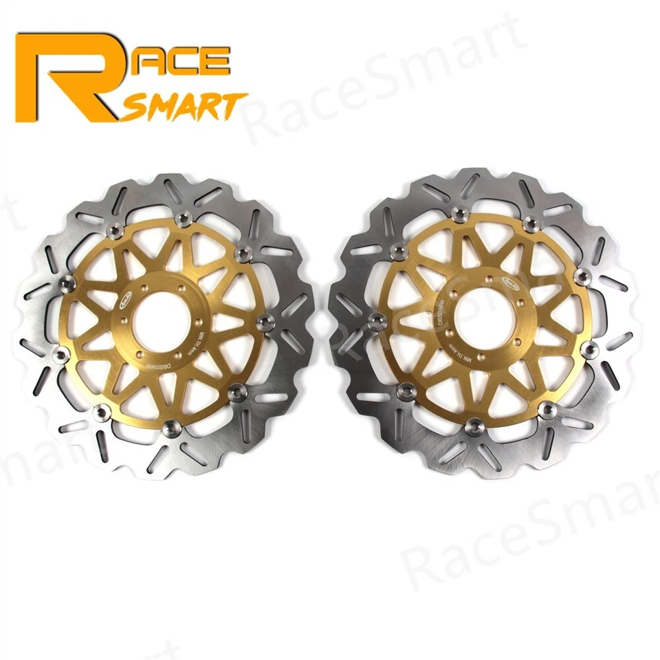 Front Brake Rotors + Pads For Ducati 996 Biposto 1999-2001 Monster 800 2003 2004 - Image 2 of 4