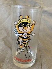 Capilano Honey Bee Cycling Vintage Promotional Collectible Glass