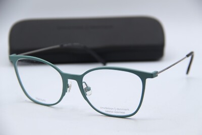 NEW PRODESIGN DENMARK 4387 C.6931 MATTE GREEN AUTHENTIC EYEGLASSES W/CASE 53-18