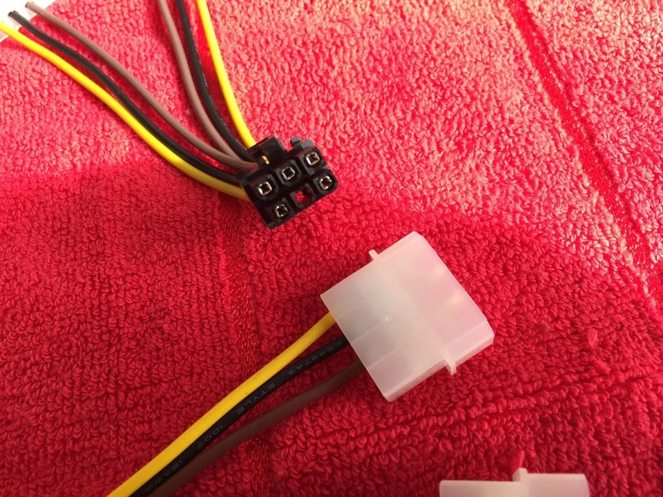 5 Pcs ATX IDE Molex Power Dual 4 To 6 Pin PCIe Video Card Adapter Cable,ORIGINAL - Image 3 of 4