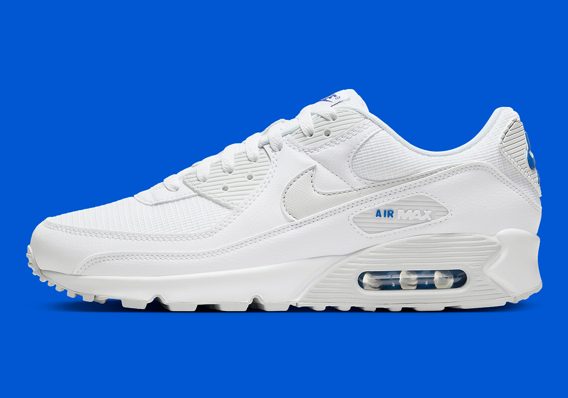 Мужские кроссовки Nike Air Max 90 True White Photon Dust Game Royal FZ7186-100