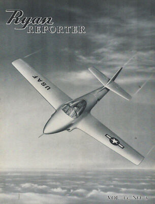 RYAN REPORTER MAY 53 RYAN MODEL 59 PRIMARY PHASE SIDE-BY-SIDE JET TRAINER USAF