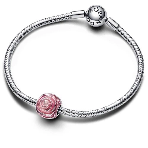 Pandora Pink Rose in Bloom Charm 793212C01 - Bild 3 von 3