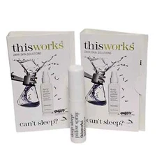 2 X THIS Works Deep Sleep Pillow Spray Sample 0.08oz/2.5ml Each