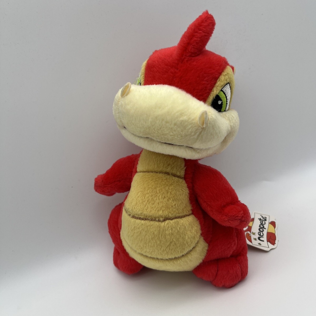 Neopets Red Scorchio Dragon Plush With Hang Tag - 2002 Limited