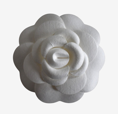 Authentic CHANEL White CAMELLIA Flower Gift Packaging Paper Sticker