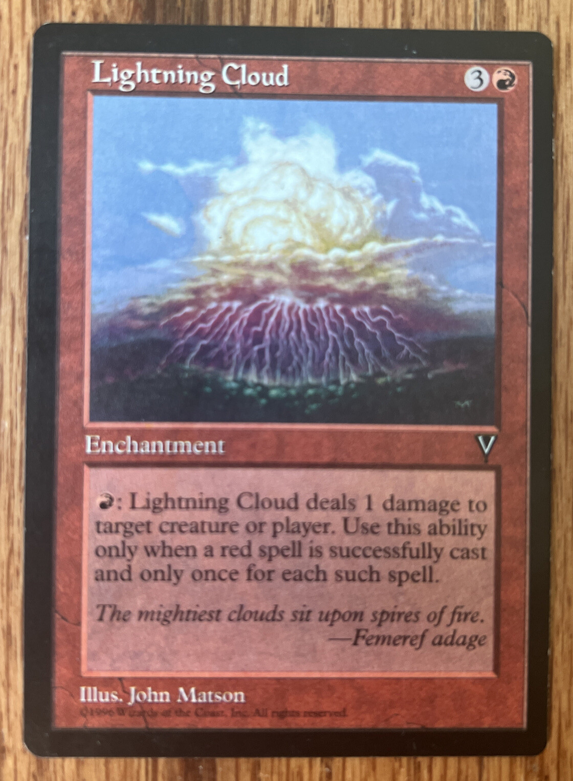 Magic the Gathering: Visions: Lightning Cloud: NM