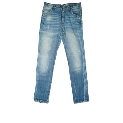 Please X Piccolo Jeans Pantaloni Donna Elasticizzato Destroyed