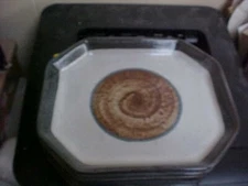 Marshall Studios Martz Pottery MCM 8 1/2" x 7 1/4" Octagonal Plate(s)