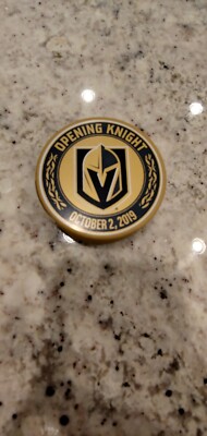 VEGAS GOLDEN KNIGHTS VS SAN JOSE SHARKS OPENING NIGHT 10/2/19  PUCK RARE 