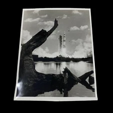 RARE! Original 1972 Apollo 16 NASA Type 1 Apollo Saturn V Rocket Launch Photo