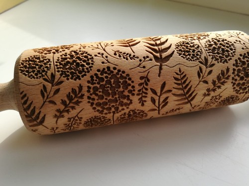 Dandelion Embossed Rolling Pins Cake Design Fondant Icing for Kitchen Baking - Picture 11 of 13