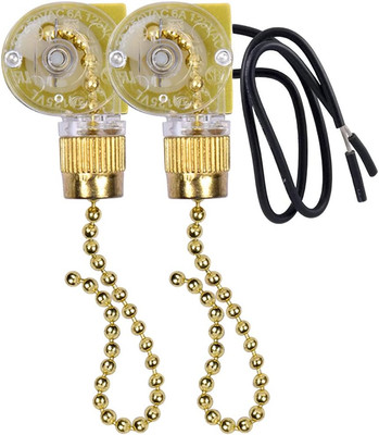 Ceiling Fan Switch Zing Ear ZE-109 Two-Wire Light Switch with Pull Cords 