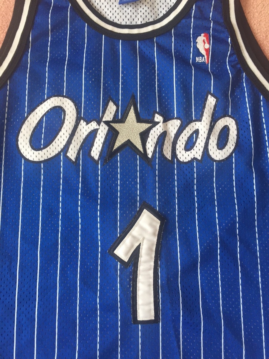 Authentic Champion PENNY Hardaway Orlando Magic Blue Pinstripe