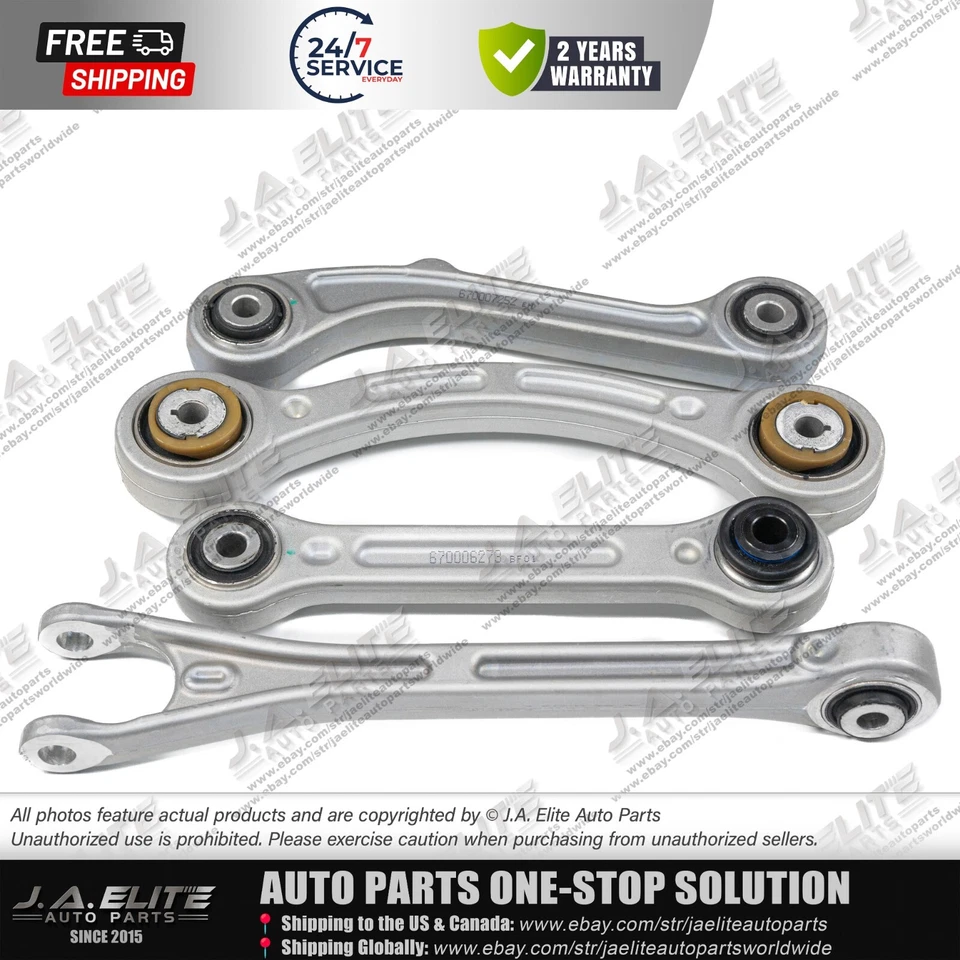 Kit lateral de brazo de control de suspensión trasera 4 piezas para Maserati Ghibli Quattroporte 14-16 Foto 3 de 4