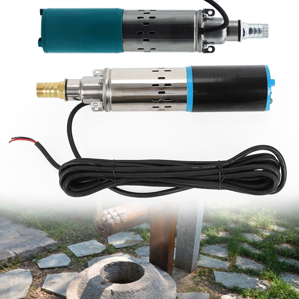 250W DC 24V Solar Water Pump Submersible Bore Hole Deep Well Pump Farm Ranch