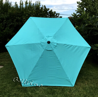 6 patio umbrella canopy replacement Patio Umbrella Top Canopy Replacement Cover fit 9ft 6 ribs PEACOCK BLUE  Color N