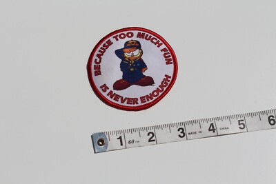 Vintage Boy Scouts Garfield Because Too Much Fun is Never Enough Iron Sew Patch