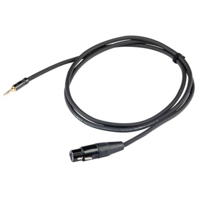 Proel BULK230LU1 – Cavo Audio Bilanciato Jack 6,3 Mm Stereo A XLR 3P Maschio, 1m