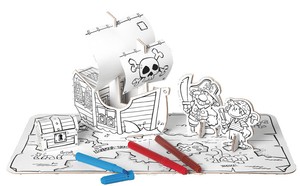 Bastelset Piraten Pirat Karton Pappe Kindermalset Basteln