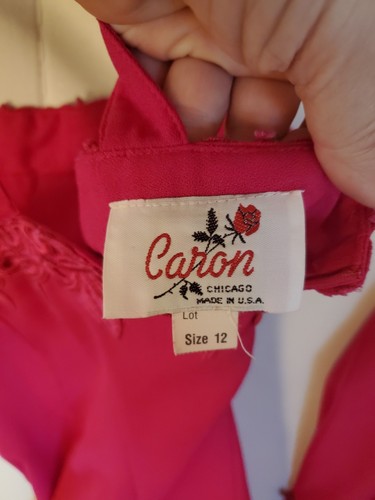 VINTAGE CARON OF CHICAGO Suit Magenta Size 12 - Picture 5 of 8