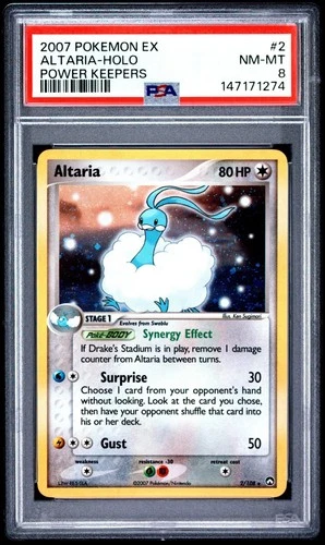 2006 Pokemon Power Keepers Altaria 2 Holo FRESHLY GRADED PSA 8 NM-MT