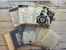 16 Stampin' Up! Stamp Sets, Embossing Folders, DSP You Choose