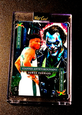 Giannis Antetokounmpo 1/1 Refractor Wild Card Superstar 1 of 1 Sealed Bucks SP 1
