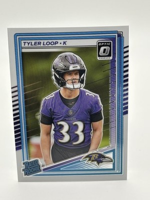 2025 Donruss Optic Tyler Loop Rated Rookie #227 Ravens (RC)