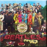 The Beatles KüHlschrankmagnet Sgt Pepper Nue Offiziell 76Mm X 76Mm One Size