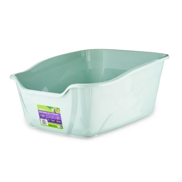 Extra Large High Sided Cat Litter Box, BPA-Free, Stain & Odor Resistant