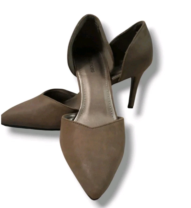 Maurices Pointed Pumps Women's Size 8.5 Gray Faux Suede slip on - Image 2 of 4