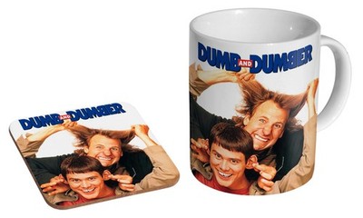 Dumm und Dümmer 1994 - Kaffee-/Teetasse und Untersetzer Geschenkset