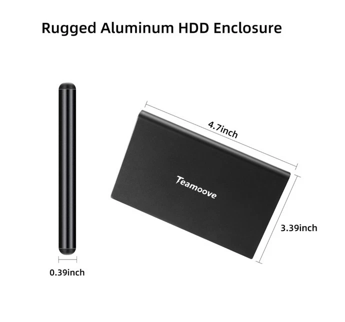 2.5" Ultra Slim Portable External Hard Drive HDD-USB 3.0 for PC, Mac, Laptop, PS - Image 2 of 4