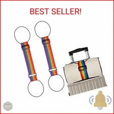 2Pcs Luggage Straps for Suitcases, Adjustable Luggage Connector Straps, Luggage
