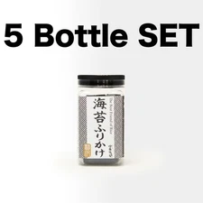 Set of 5 Packages Premium Japanese Nori Seaweed Furikake w Crunchy Rice Cracker