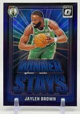 Jaylen Brown 2024-25 Panini Donruss Optic #7 Winner Stays Purple Prizm