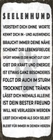 Holzschild 27X10 Cm Seelenhund Deko Geschenk Schild