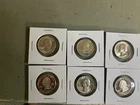 Nice Lot Of 6 90% Silver Washington Quarters
